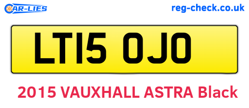 LT15OJO are the vehicle registration plates.