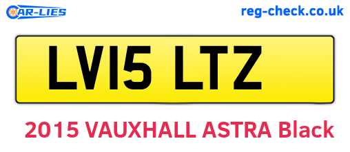 LV15LTZ are the vehicle registration plates.