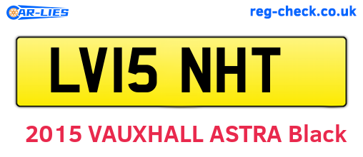 LV15NHT are the vehicle registration plates.