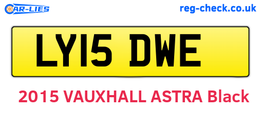 LY15DWE are the vehicle registration plates.