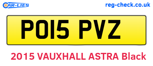 PO15PVZ are the vehicle registration plates.