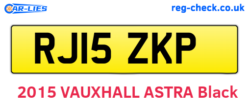 RJ15ZKP are the vehicle registration plates.