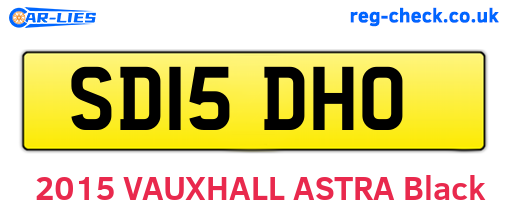 SD15DHO are the vehicle registration plates.