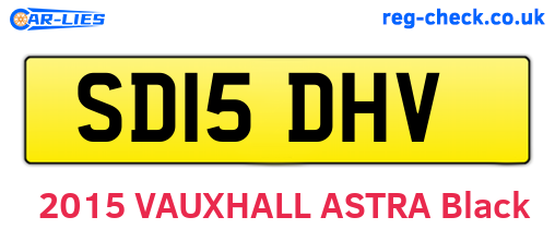 SD15DHV are the vehicle registration plates.