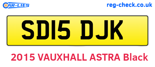 SD15DJK are the vehicle registration plates.
