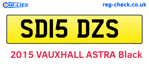 SD15DZS are the vehicle registration plates.