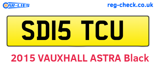 SD15TCU are the vehicle registration plates.