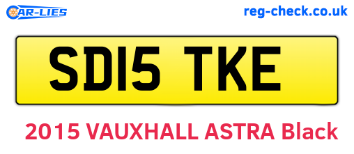 SD15TKE are the vehicle registration plates.