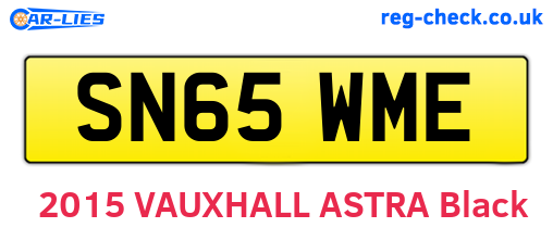 SN65WME are the vehicle registration plates.
