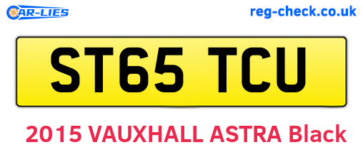 ST65TCU are the vehicle registration plates.