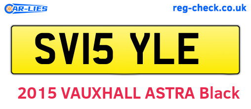 SV15YLE are the vehicle registration plates.