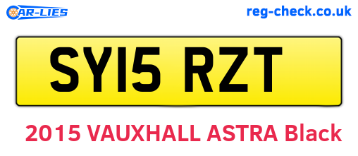 SY15RZT are the vehicle registration plates.