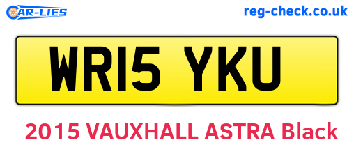 WR15YKU are the vehicle registration plates.