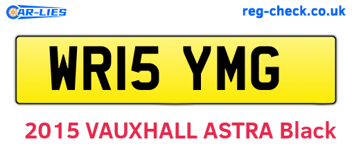 WR15YMG are the vehicle registration plates.