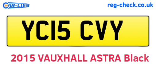 YC15CVY are the vehicle registration plates.