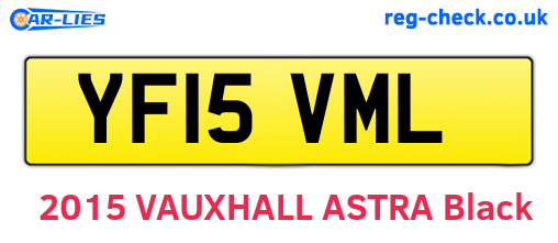 YF15VML are the vehicle registration plates.