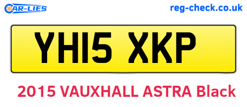 YH15XKP are the vehicle registration plates.