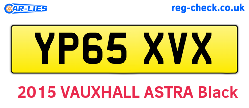 YP65XVX are the vehicle registration plates.
