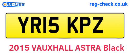 YR15KPZ are the vehicle registration plates.