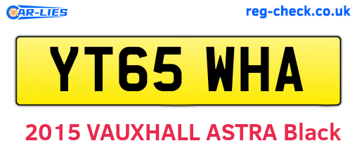 YT65WHA are the vehicle registration plates.