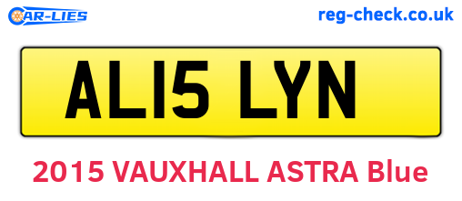 AL15LYN are the vehicle registration plates.
