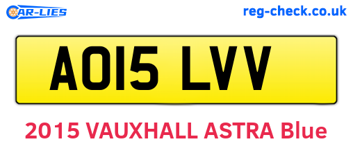 AO15LVV are the vehicle registration plates.
