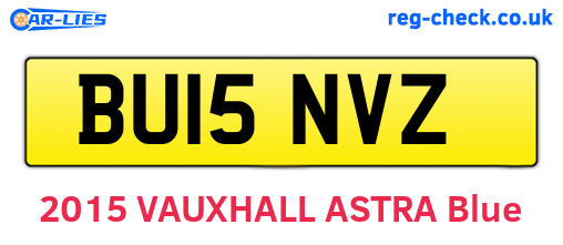 BU15NVZ are the vehicle registration plates.