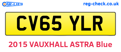 CV65YLR are the vehicle registration plates.