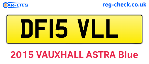DF15VLL are the vehicle registration plates.