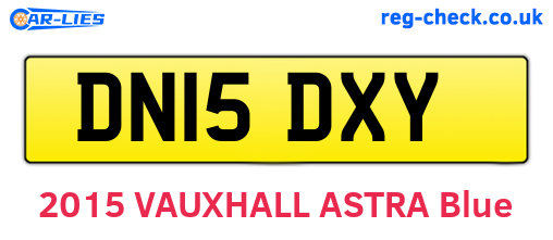 DN15DXY are the vehicle registration plates.