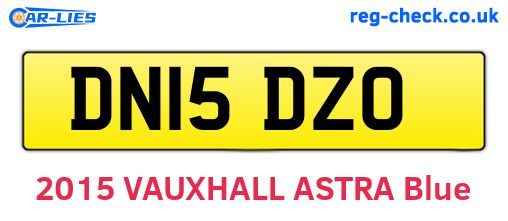 DN15DZO are the vehicle registration plates.