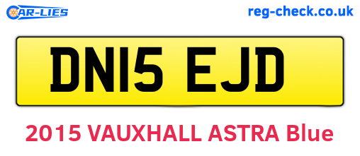 DN15EJD are the vehicle registration plates.