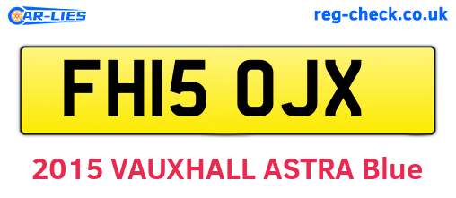 FH15OJX are the vehicle registration plates.