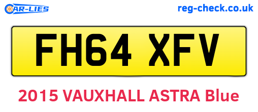 FH64XFV are the vehicle registration plates.