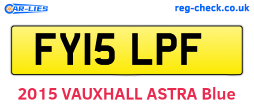FY15LPF are the vehicle registration plates.