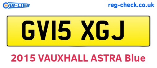 GV15XGJ are the vehicle registration plates.