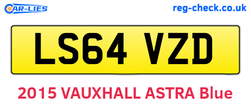 LS64VZD are the vehicle registration plates.