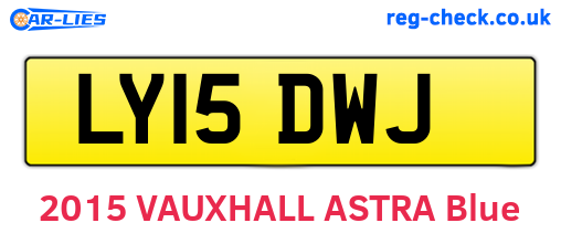 LY15DWJ are the vehicle registration plates.