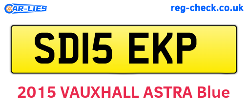 SD15EKP are the vehicle registration plates.
