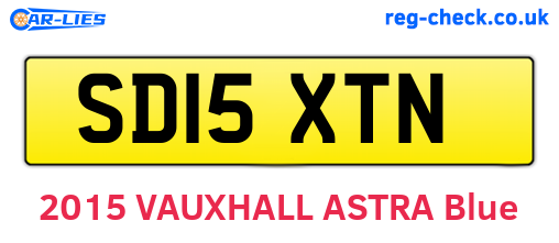 SD15XTN are the vehicle registration plates.