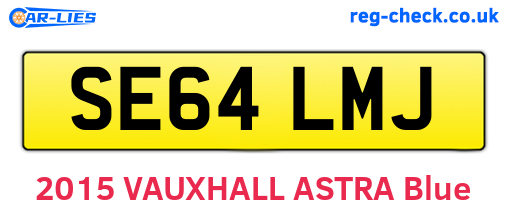 SE64LMJ are the vehicle registration plates.