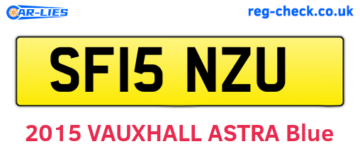 SF15NZU are the vehicle registration plates.