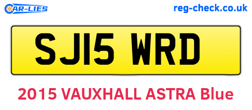 SJ15WRD are the vehicle registration plates.