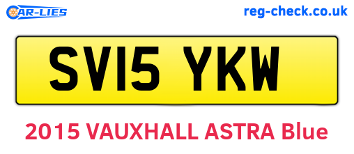 SV15YKW are the vehicle registration plates.