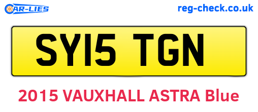 SY15TGN are the vehicle registration plates.