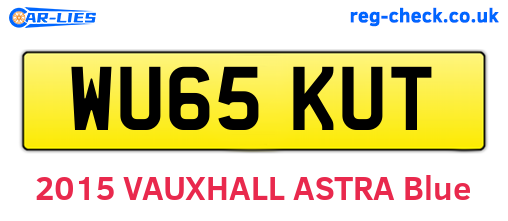 WU65KUT are the vehicle registration plates.