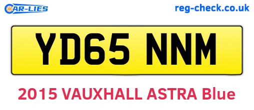 YD65NNM are the vehicle registration plates.