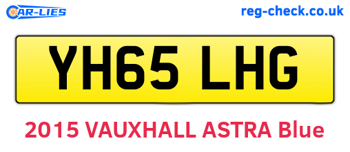YH65LHG are the vehicle registration plates.
