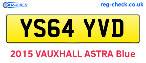 YS64YVD are the vehicle registration plates.