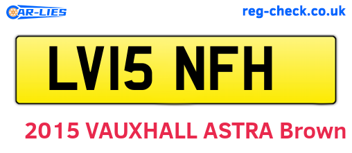 LV15NFH are the vehicle registration plates.